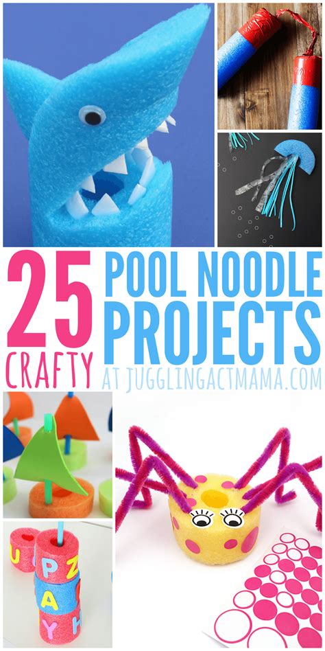 25 Fun Pool Noodle Crafts - Juggling Act Mama