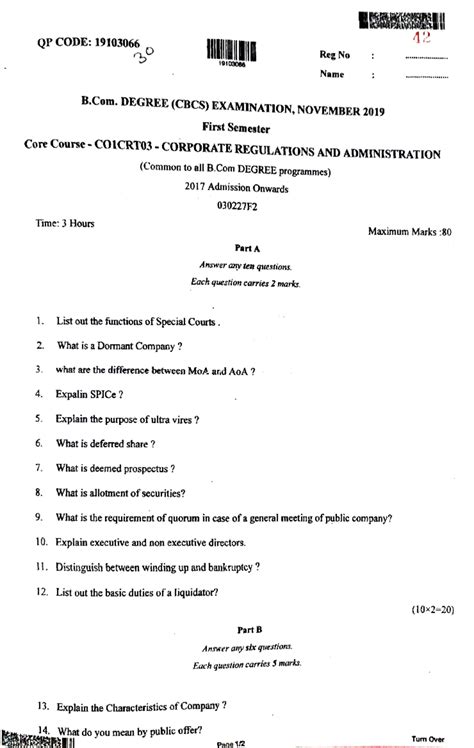 CRA NOV 2019 - QP CODE: 19103066 42 Reg No 19103000 Name °e****** B ...