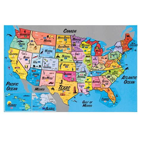USA magnetic puzzle map from Miles Kimball makes learning geography fun ...