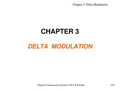 Delta Modulation Lecture 的图像结果