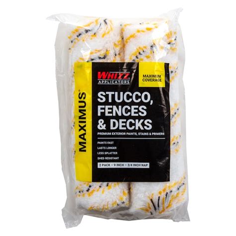 WHIZZ 2-Pack 9-in x 3/4-in Nap MAXIMUS Stucco, Fences, and Decks Woven ...