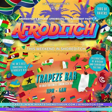 AFRODITCH - Londons #1 Bashment & Afrobeats Party (FREE B4 12AM ...