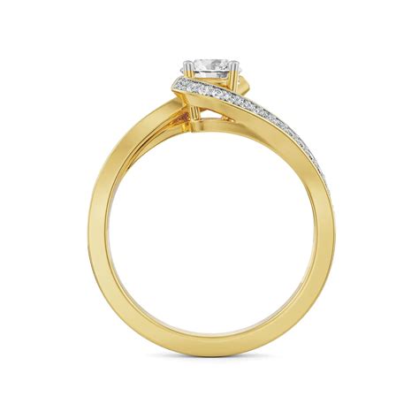 Buy Esther Lab Grown Diamond Solitaire Twisted Ring - Shop Lab Grown ...