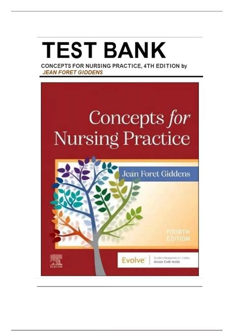 Test Bank for Concepts for Nursing Practice 4th Edition by Jean Giddens ...
