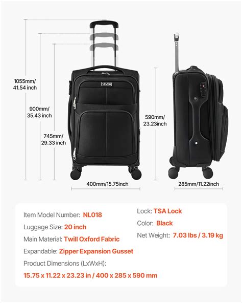 Customer Reviews: VEVOR Softside Expandable Luggage with Spinner Wheels ...
