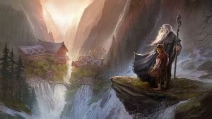 The Lord Of The Rings Gandalf The Hobbit Imladris Matte Finish Poster ...