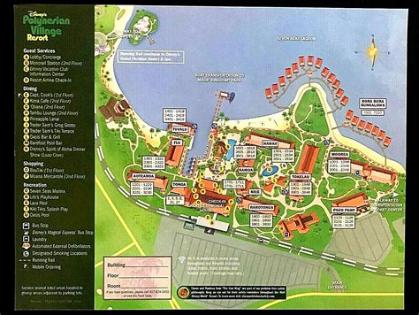 NEW Walt Disney World Polynesian Resort Map | Grelly USA