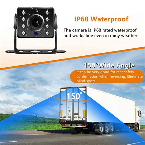 Buy RV Backup Camera Kit 7’’ LCD Monitor Driving High-Speed Rear View ...