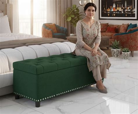 Buy Chesterfield Ottoman With Storage - Get Flat 30% OFF | Golden Paradise