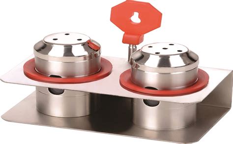Buy Lucky Box Stainless Steel Salt & Pepper Shakers/Masala Dabbi with ...