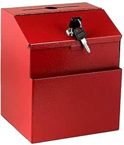 INDIAN DECOR 9041 Wall Mountable Steel Suggestion Box with Lock ...