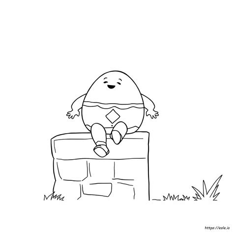 Humpty Dumpty Colouring Sheet