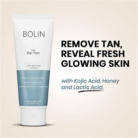 Instant Tan Removal Cream | Honey, Kojic & Lactic Acid – Bolin