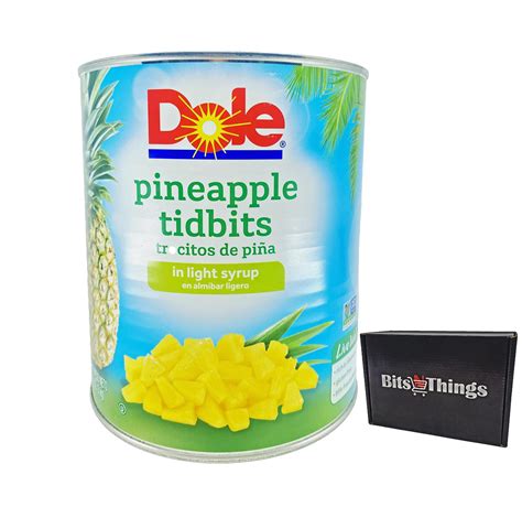 Dole Pineapple Tidbits 106 oz Can in Light Syrup - 1 Pack | Buy Now ...