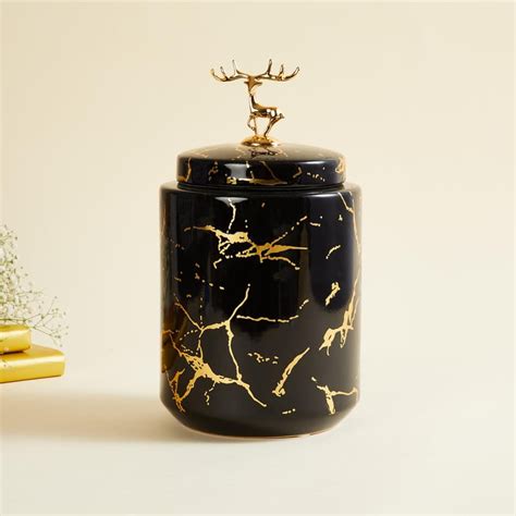 Buy Novelty Basil Ceramic Canister from Home Centre at just INR 2499.0