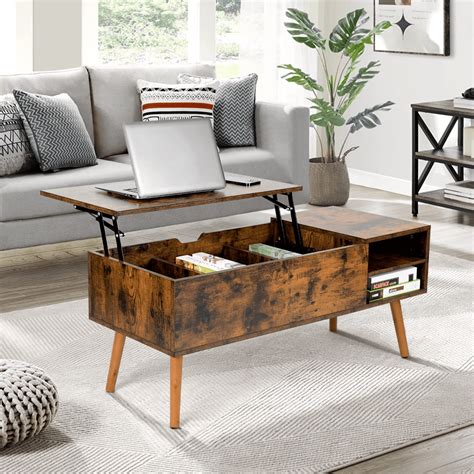 Elegant Living Room Table Set with Lift Top for Space-Saving Storage