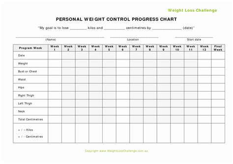 Weight Loss Tracker Excel Template - Printable Templates