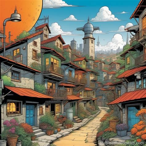 Rural-to-Urban Migration | Stable Diffusion Online