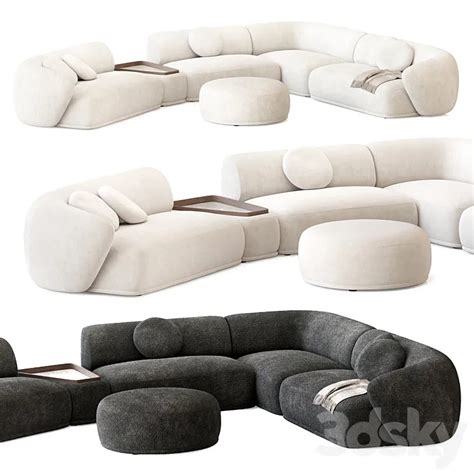 Rene Sofa by Meridiani Set 3 3DS Max Model – 3DSky Model Free