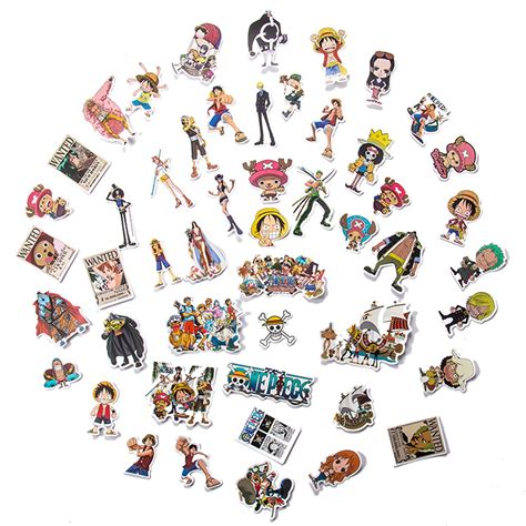 Keebgyy 50pcs One Piece Luffy Anime Stickers for Various India | Ubuy