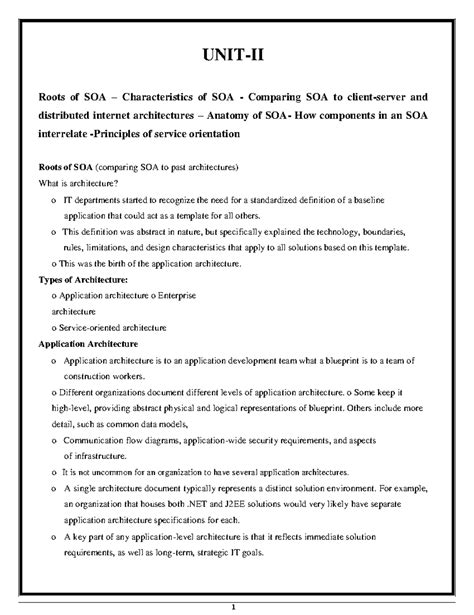 WSX(U2) - Roots of SOA – Characteristics of SOA - Comparing SOA to ...