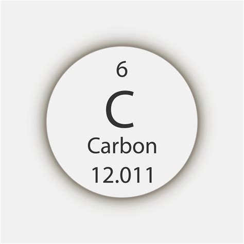 Carbon symbol. Chemical element of the periodic table. Vector illustration. 14633032 Vector Art ...