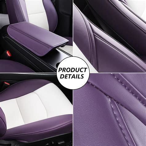 Buy Xipoo Fit Tesla Model Y Car Seat Cover PU Leather Cover Fully ...