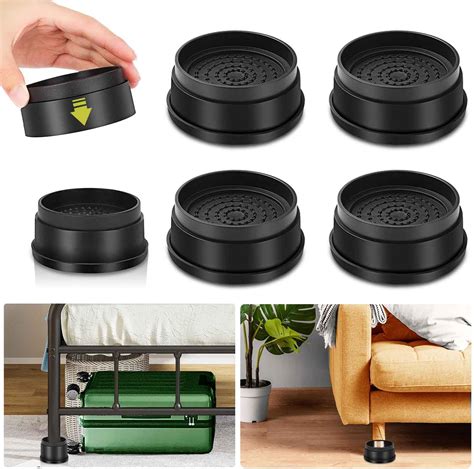 Amazon.com: Yookwutar 4 Pack Furniture Risers 1 Inch, Adjustable Bed ...