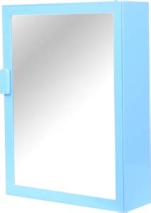 WINACO Payal Sky Blue Bathroom Cabinet Fully Recessed Medicine Cabinet ...