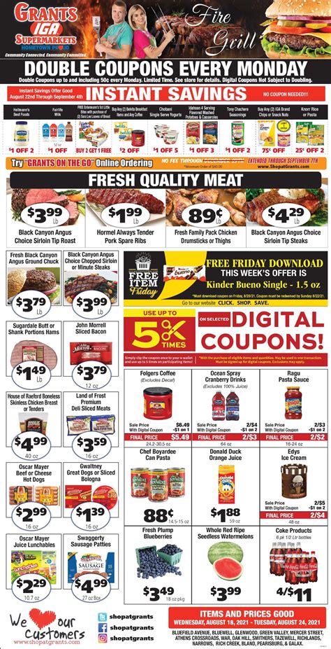 Grant's Supermarket Ad Circular - 08/18 - 08/24/2021 | Rabato