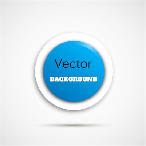 Round button on white background | Premium Vector