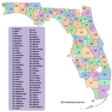 Florida County Map | Interactive Map of Florida Counties & Cities