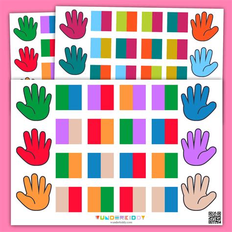 Printable Two Colors Brain Gym Exercises Worksheet for Kids