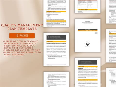 Quality Management Plan Example PDF 的图像结果