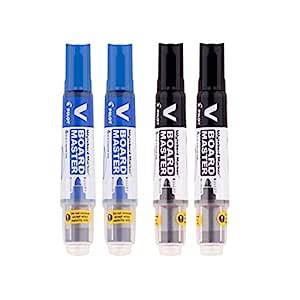 Pilot V-Board Master Pack of 4 (Blue-2, Black-2) : Amazon.in: Office ...