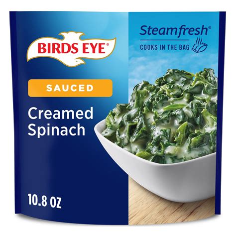 Birds Eye Steamfresh Creamed Spinach Frozen Vegetables 10.8 oz Bag ...