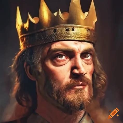 Joaquin Phoenix portraying King Duncan in Macbeth on Craiyon