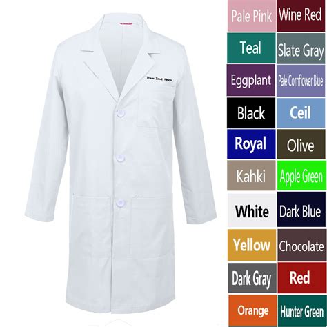 Personalized Customizable Embroidered Men's Lab Coat - Etsy