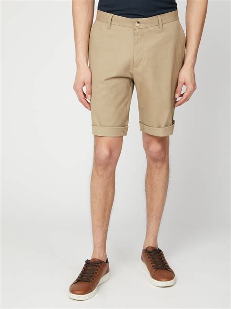 Signature Stretch Beige Chino Shorts | Ben Sherman | Est 1963