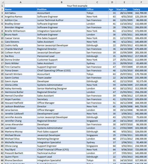 Stylish DataTable 的图像结果