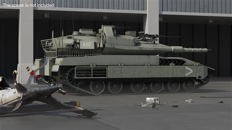 3D Israeli Tank Merkava 5 Olive model | 3D Molier International