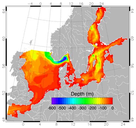 Depth Of North Sea