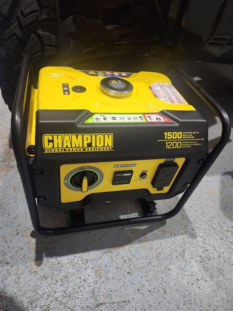 Champion Power Equipment CO Shield 1500 / 1200 -Watt Gasoline Single ...