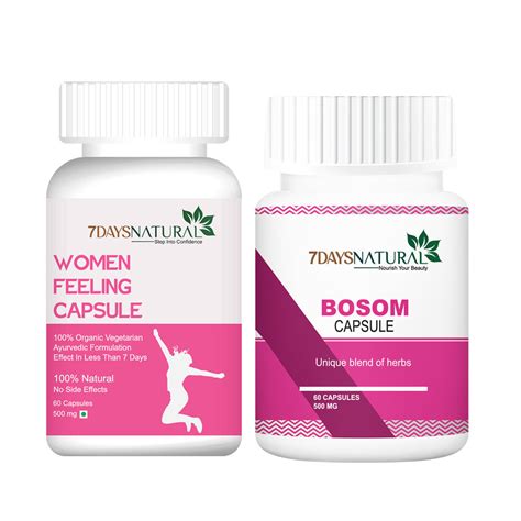 7Days Natural Women Feeling Capsule & Blast 36 Breast Capsule Pack of