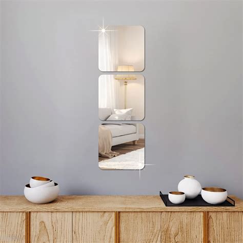 Buy WallWear Self Adhesive Plastic Oval Mirror for Wall Stickers (30x20 ...