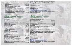 Maxum Tablet 10 - Uses, Side Effects, Dosage, Price | Truemeds