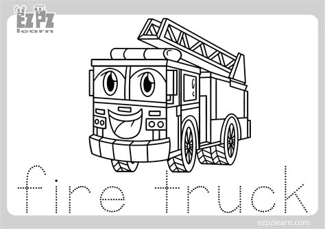 Free Printable Firetruck Coloring Pages for Kids