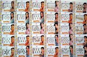 Laddu Gopal Daily Wear Indian Women Bindi Face Sticker Combo Pack of 30 ...