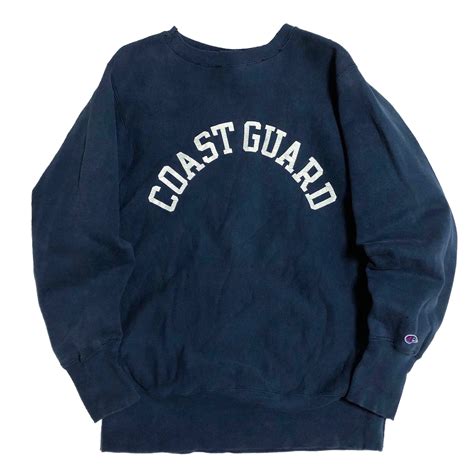 90s Champion チャンピオン リバースウィーブ 紺【L】COAST GUARD MADE IN USA RW-357 | BACK ...