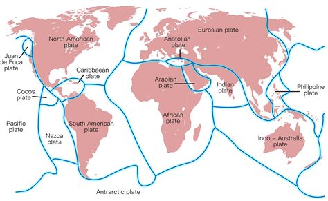 Divergent Plate Boundaries Map